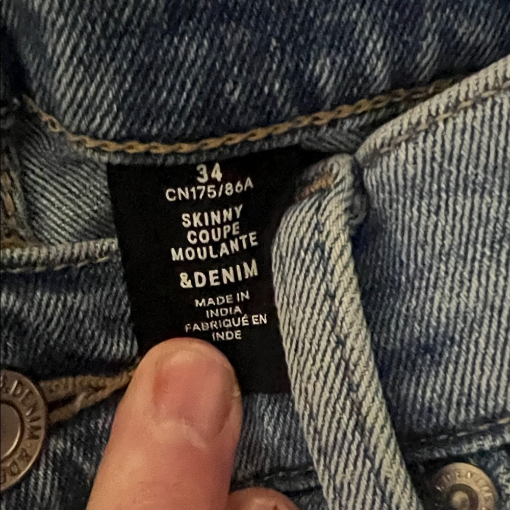 H&M Light Blue Skinny Jeans for Men